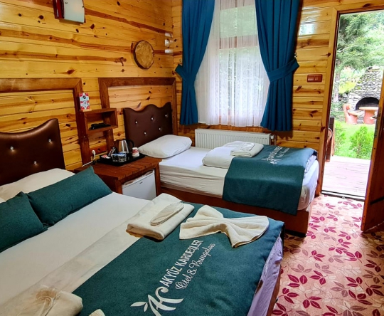 3 Kişilik Bungalov Odalar